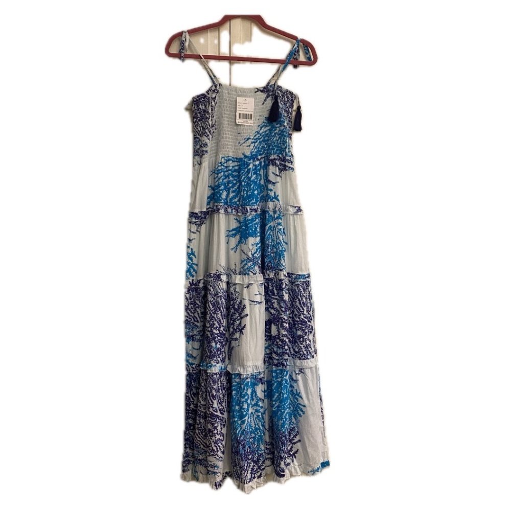 Blue Coral Maxi Dress